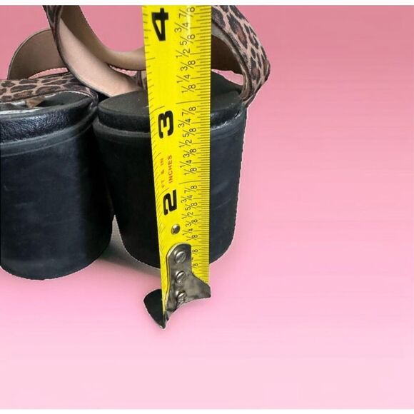 Steve Madden Soho Lug Sole Haidar Leopard Platform Chunky Sandals‎ Y2K Size 6 - Picture 5 of 6